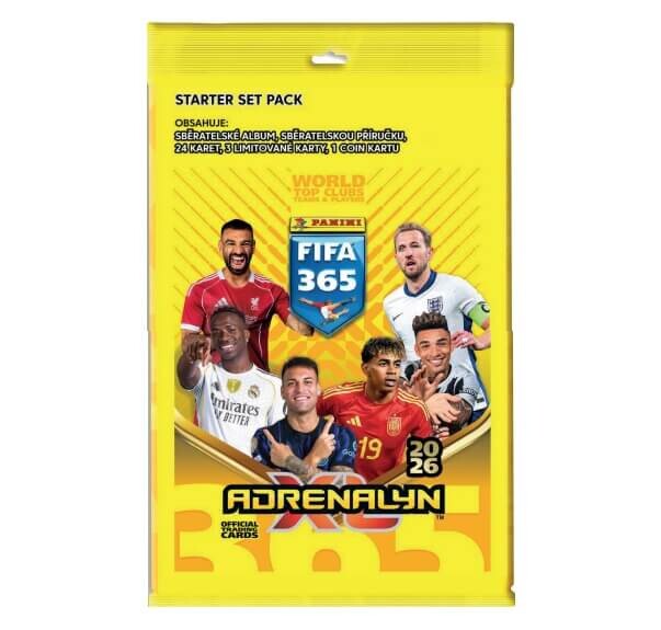 Fotbalové karty Panini FIFA 365 2025/2026 Adrenalyn Starter Set