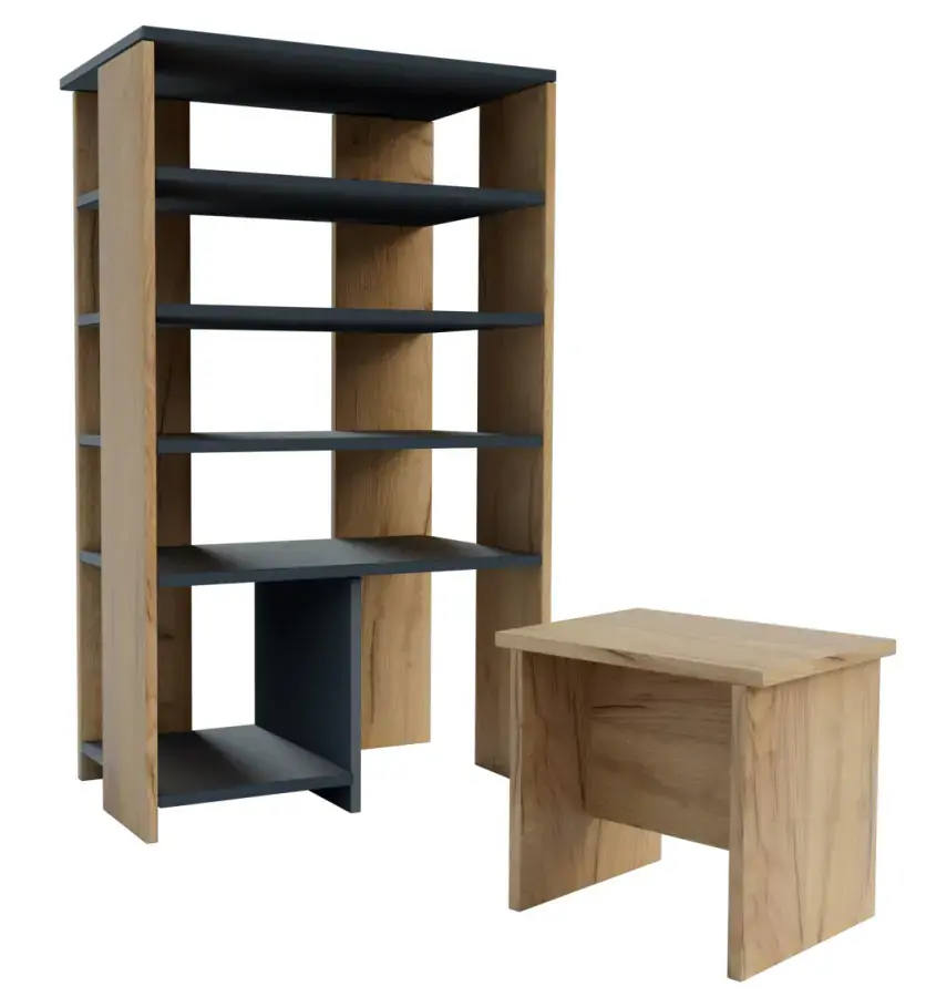 Casarredo Botník BRADLEY stolička - dub/antracit