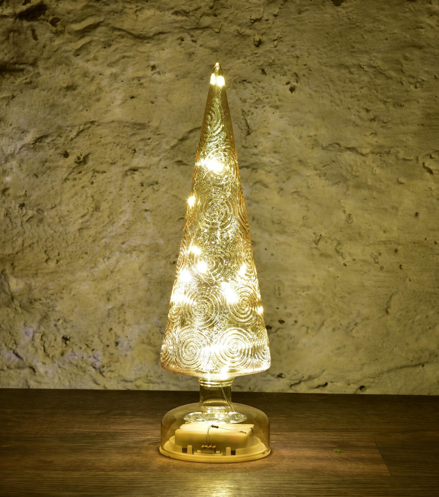 AURELIA | 31 cm LED svítící stromeček | zlatý dekor