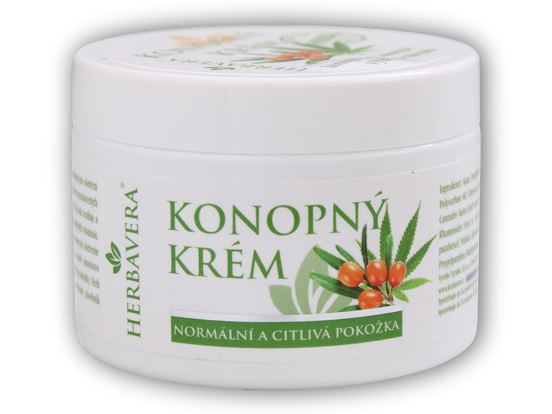 Herbavera Konopný pleťový krém s rakytníkem 150ml