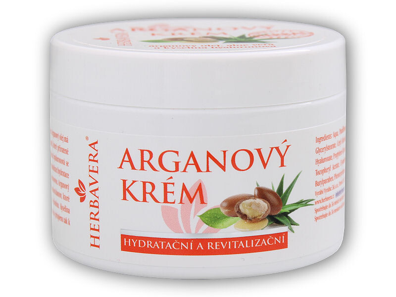 Herbavera Arganový pleťový krém s aloe vera a kyselinou hyaluronovou 150ml