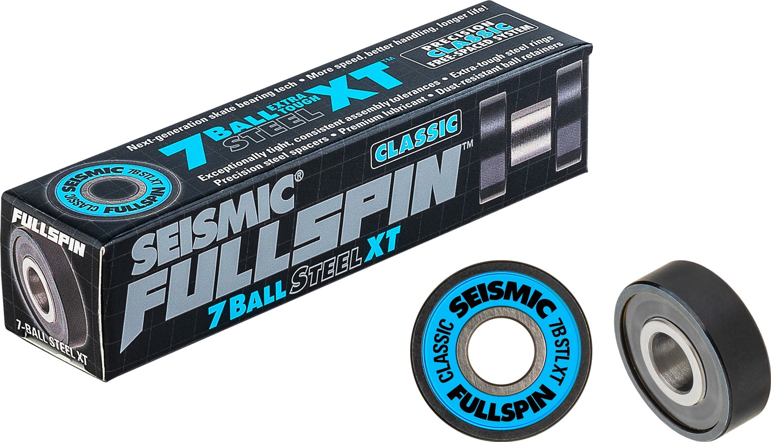 Seismic - Fullspin 7-Ball Steel XT Classic - ložiska (8 kusů)