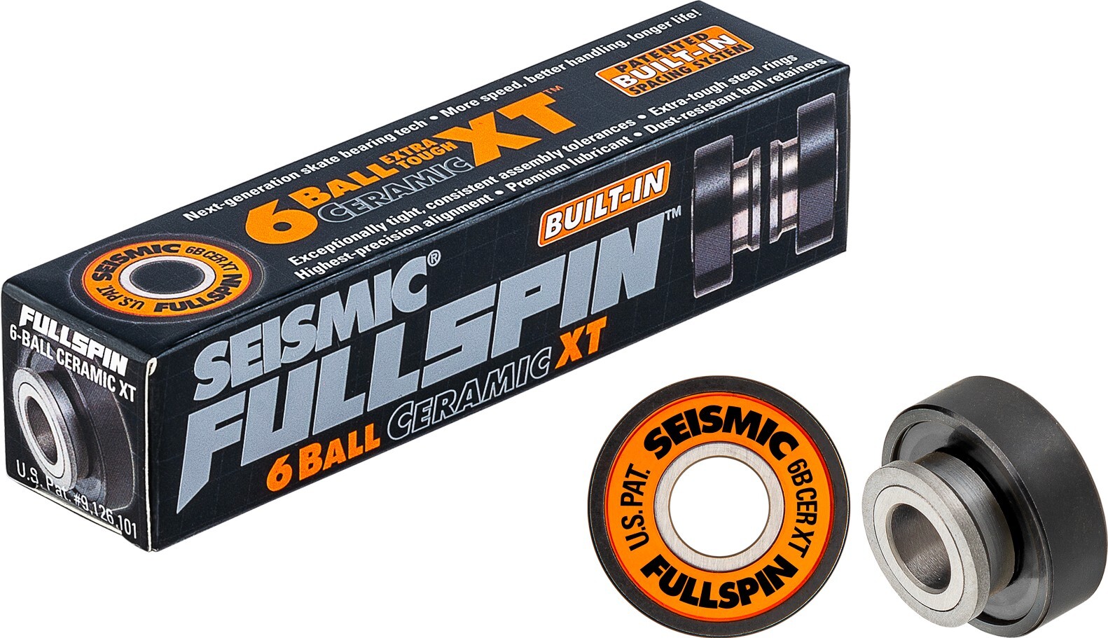 Seismic - Fullspin 6-Ball Ceramic XT Built-In Bearings - ložiska (8 kusů)