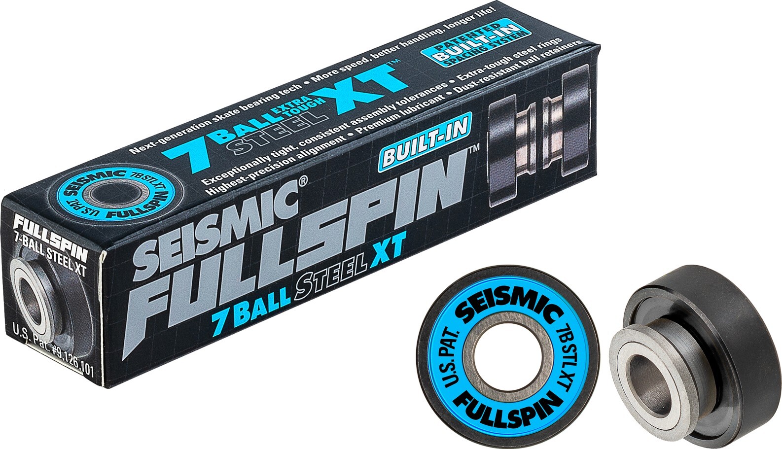 Seismic - Fullspin 7-Ball Steel XT Built-In - ložiska (8 kusů)