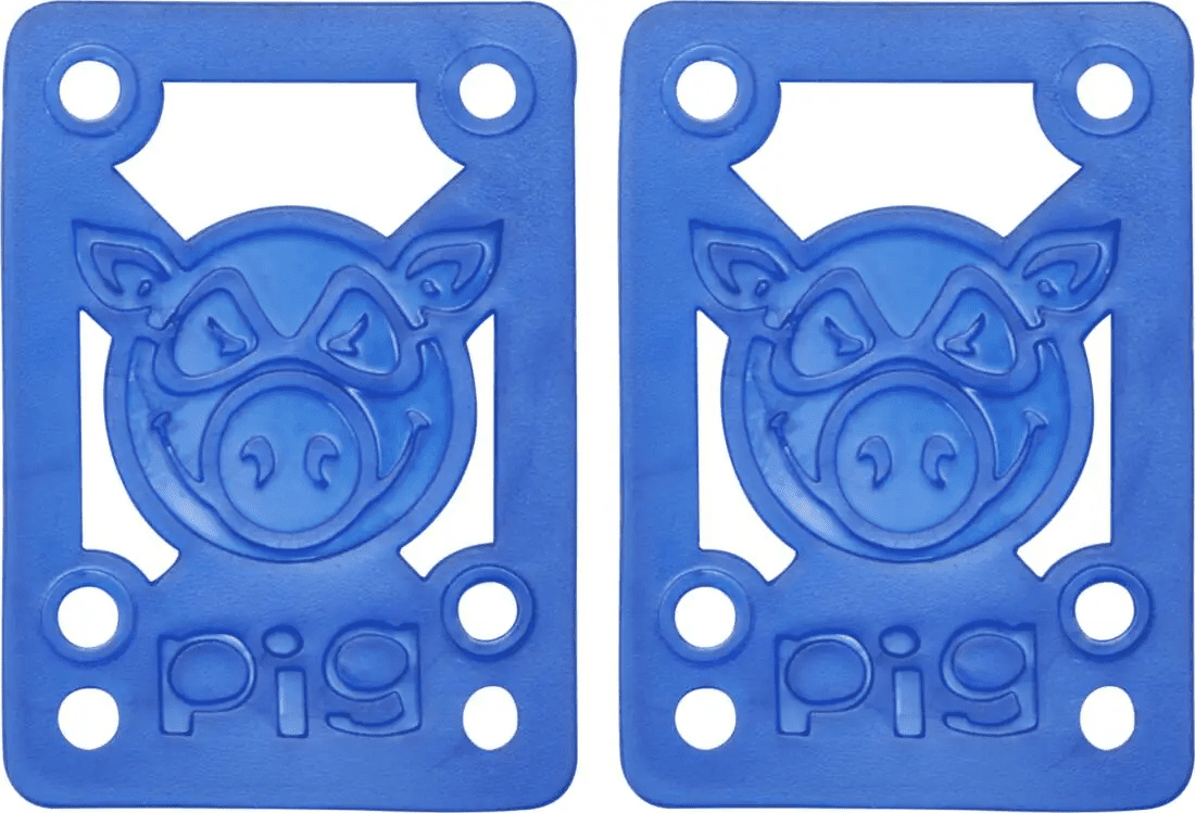 Pig - Piles Soft Skateboard Risers Blue - podložka pod trucky (2 kusy)