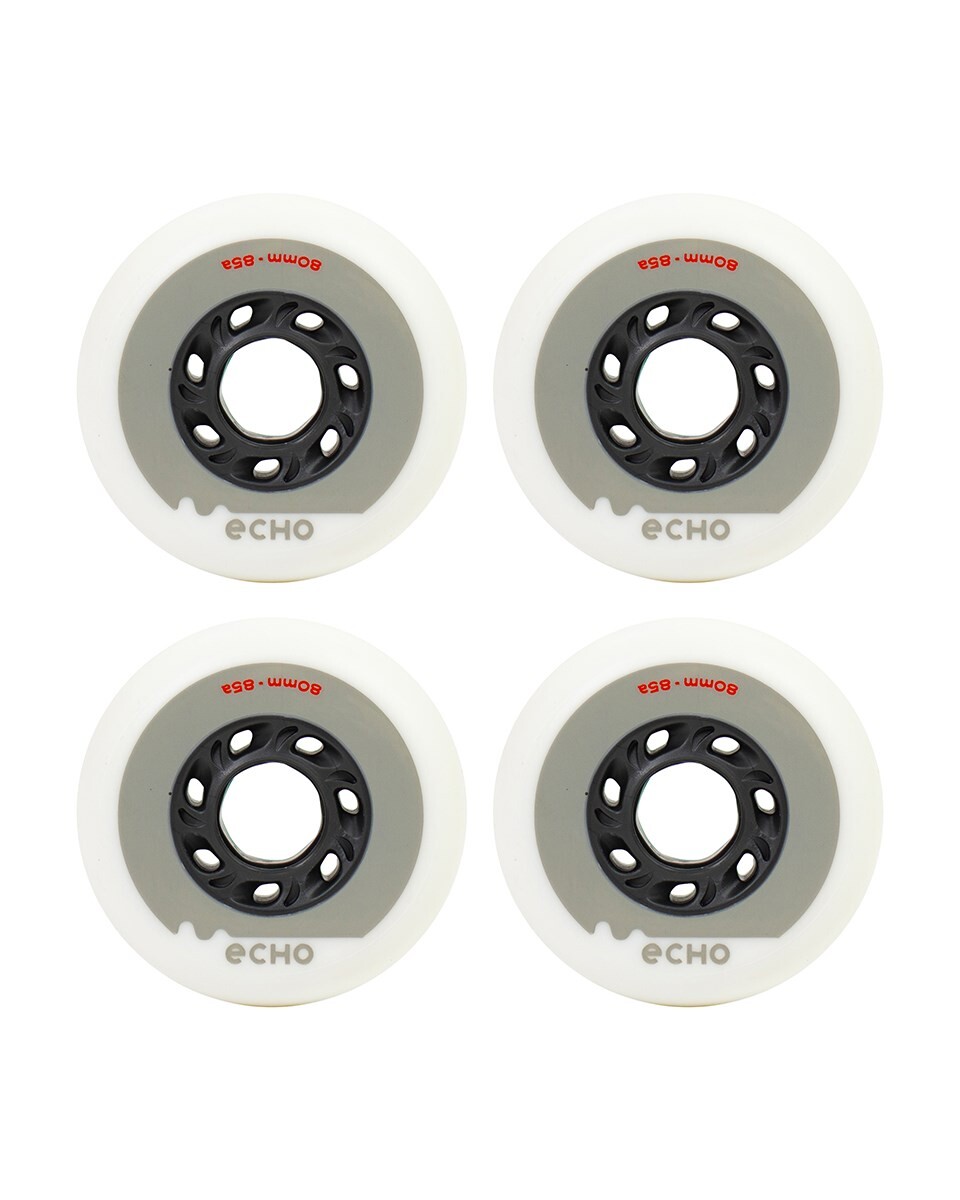 Echo - Drift Wheels 80mm White/Cream - Kolečka na freestyle brusle (4ks)