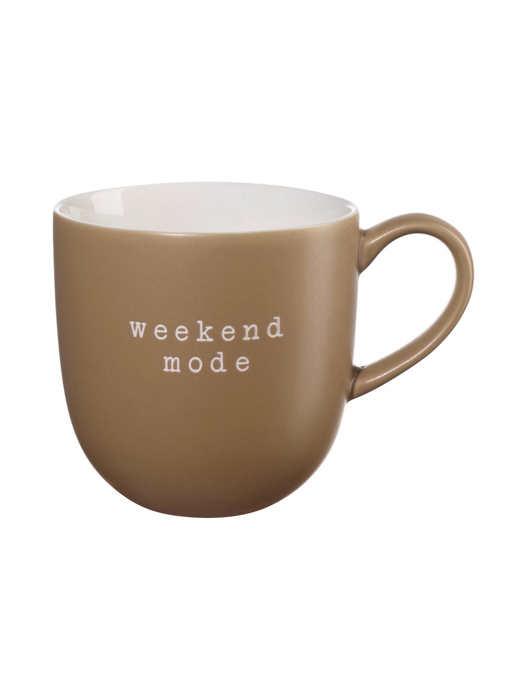 Porcelánový hrnek s uchem 350 ml HEY ASA Selection - hnědý