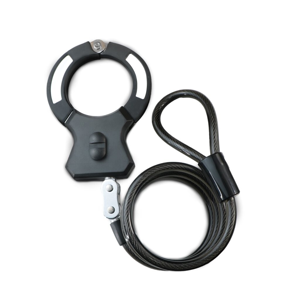 Bezpečnostní zámek s otočným klepetem BLUETOUCH - průměr lana 15 mm, délka 120 cm