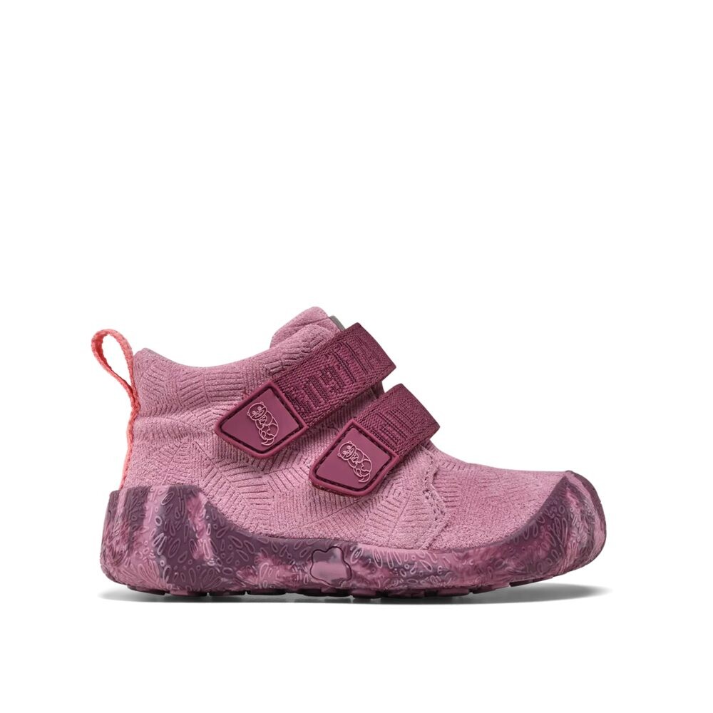 Affenzahn PREWALKER LOWBOOT LEATHER TALKY Otter Pink Dětské první barefoot botičky - 20