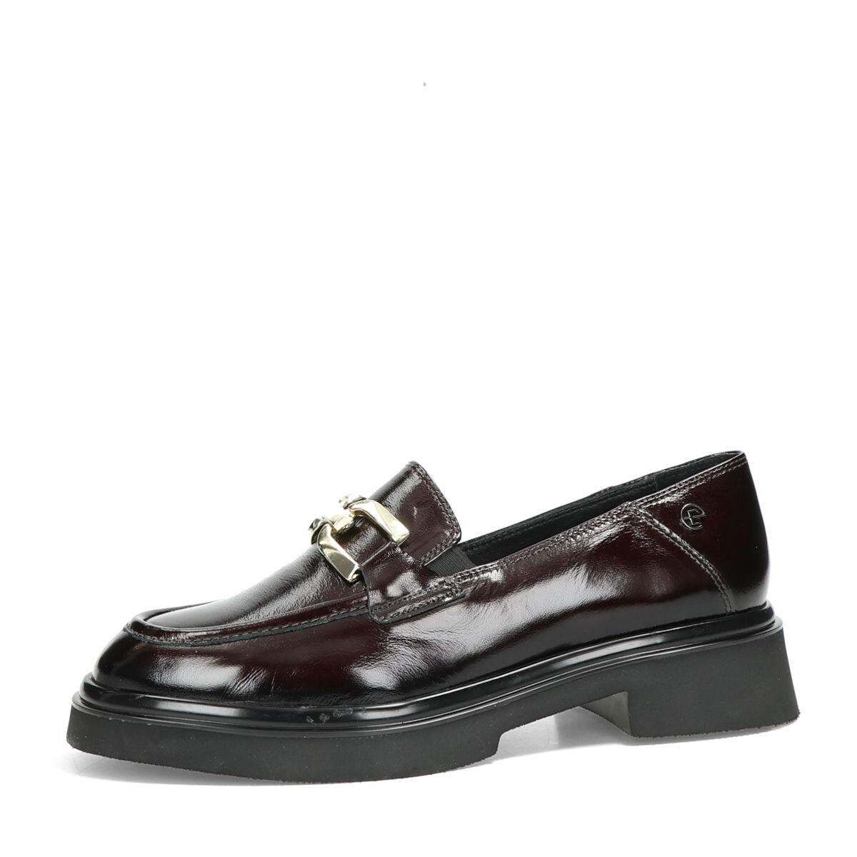 Etimee dámské kožené polobotky - bordó - 36