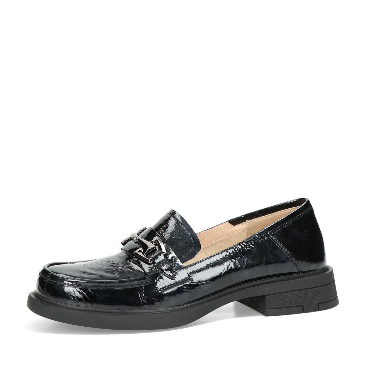 Etimee dámské kožené polobotky - šedo černé - 36