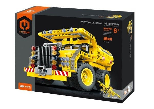 Teddies Stavebnice iM.MASTER 2v1 stavební auto/letadlo plast 361 dílků