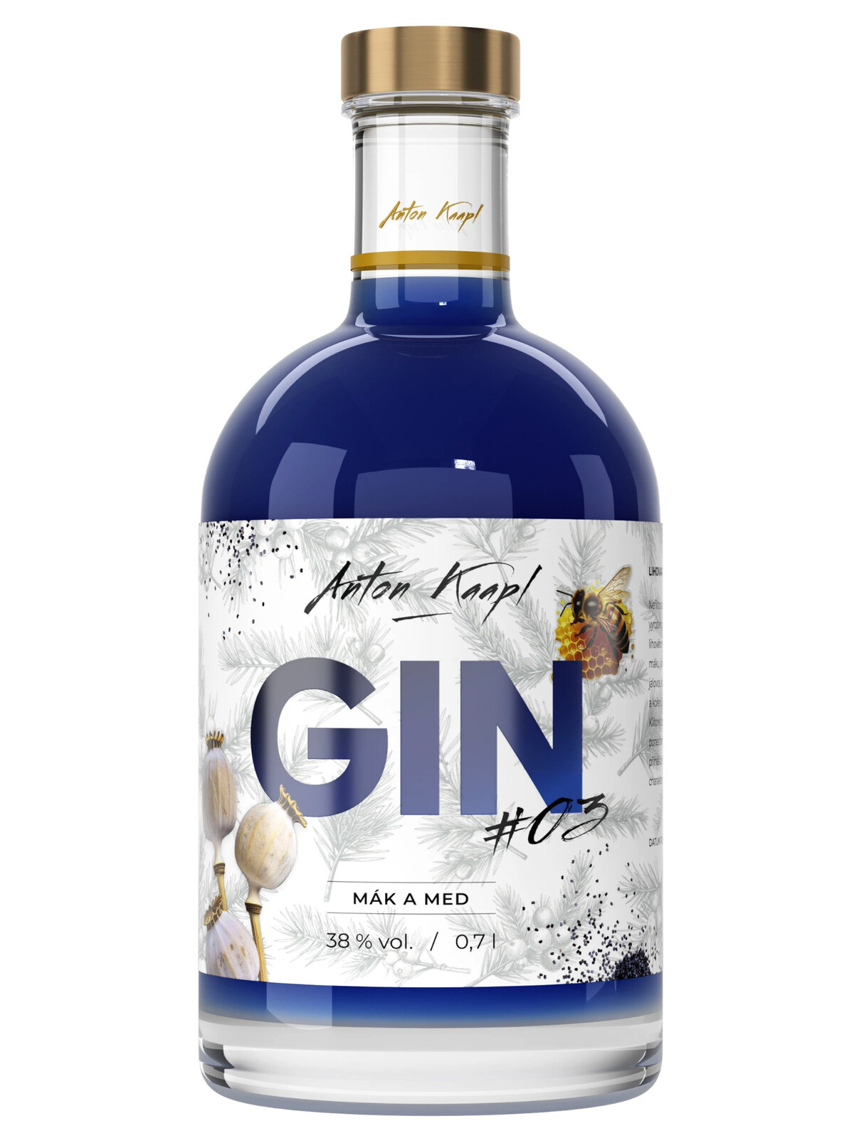 Anton Kaapl GIN #3 Mák a med 38% 0,7 l