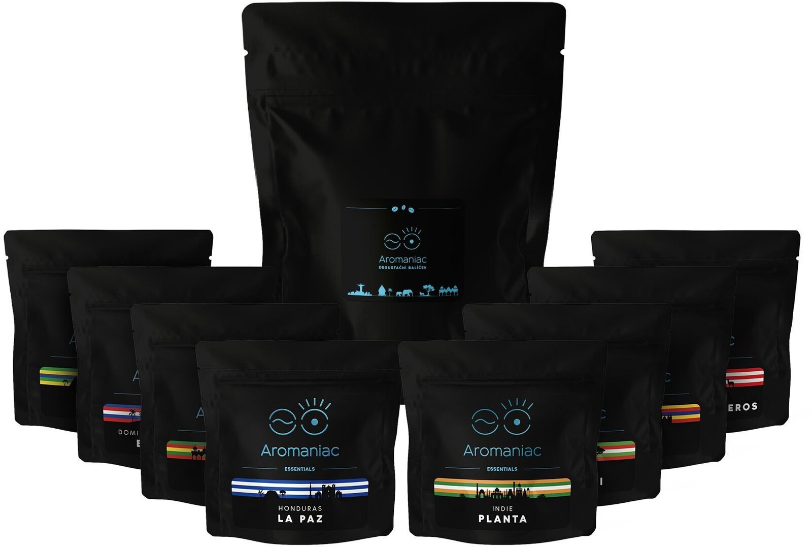 AROMANIAC Degustační balíček Aromaniac Nekyseláč⁸ 8 x 50 g