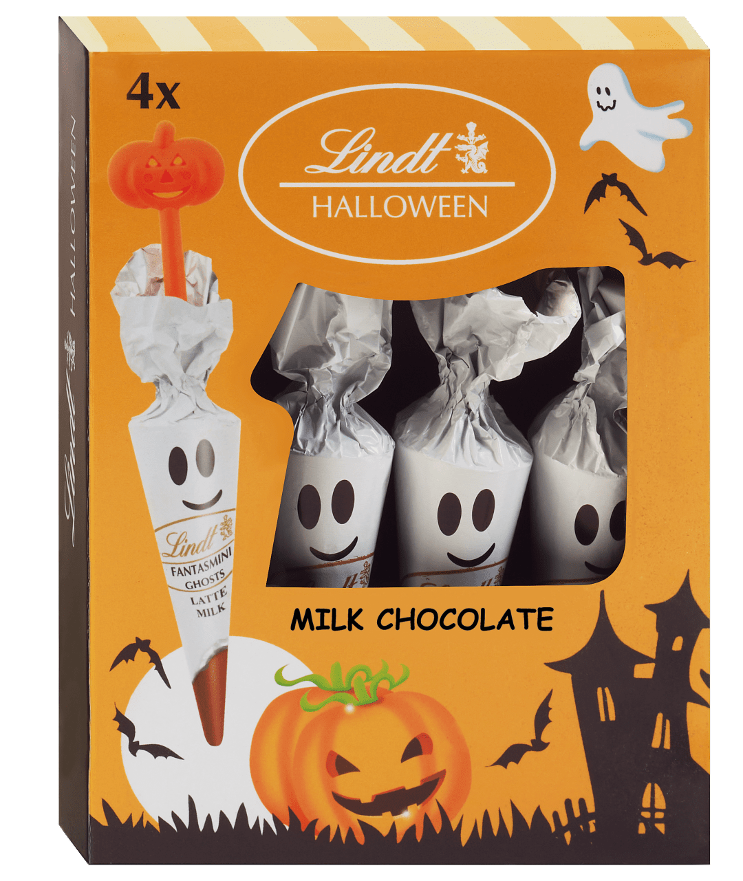 LINDT Duchové z mléčné čokolády 4 x 54 g