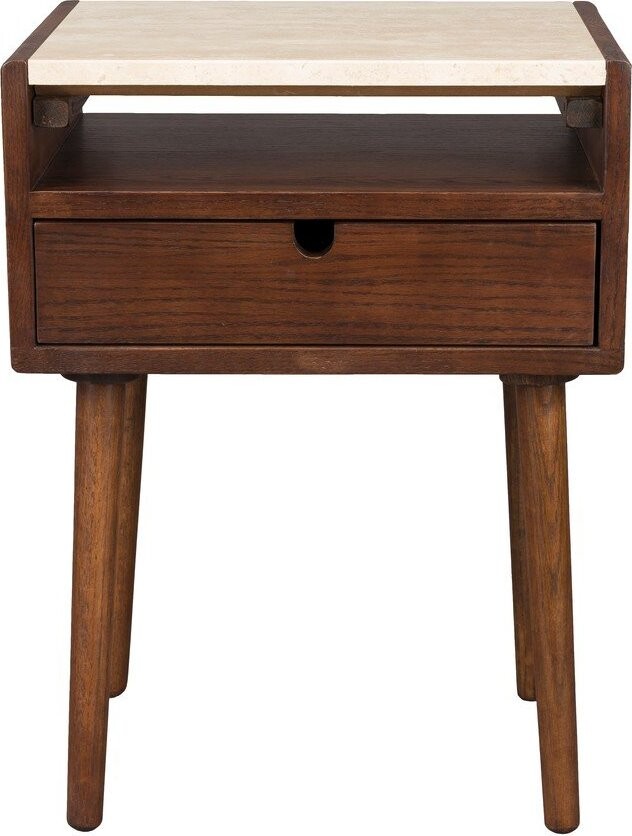 Hnědý noční stolek Arda – Dutchbone