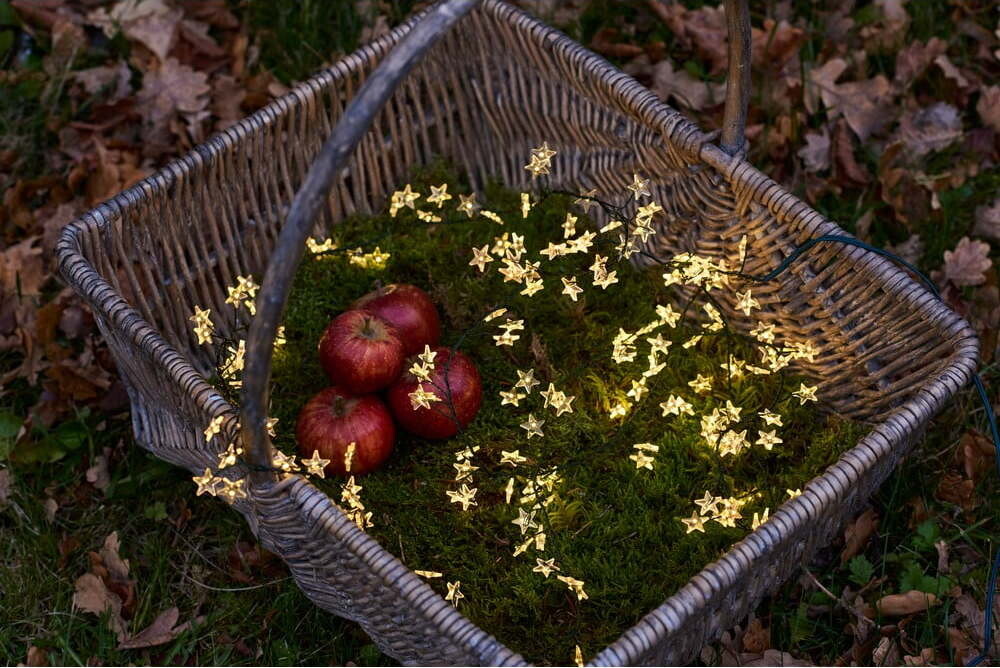 Světelný LED řetěz Sirius Trille Green, délka 200 cm