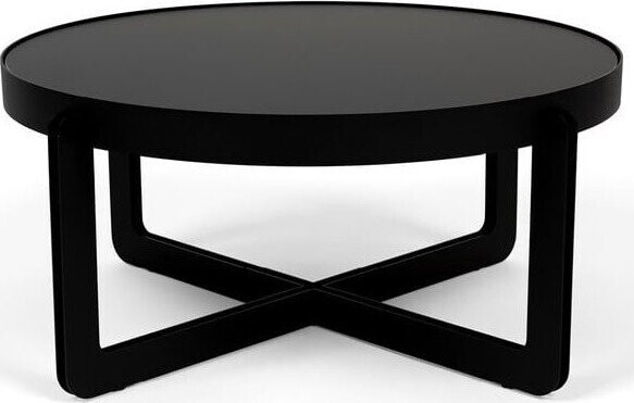 Černý kulatý konferenční stolek Centre – Zuiver