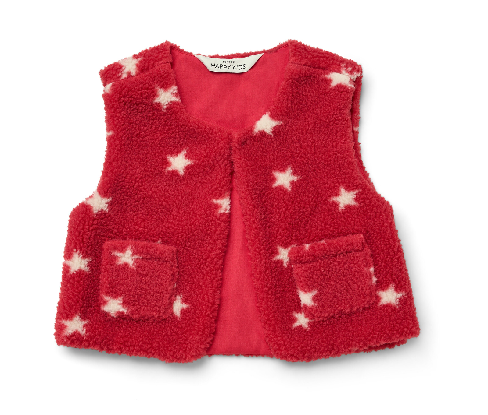 Tchibo - Dětská plyšová vesta - pro dívky - vel. 86/92 - barva: bílá