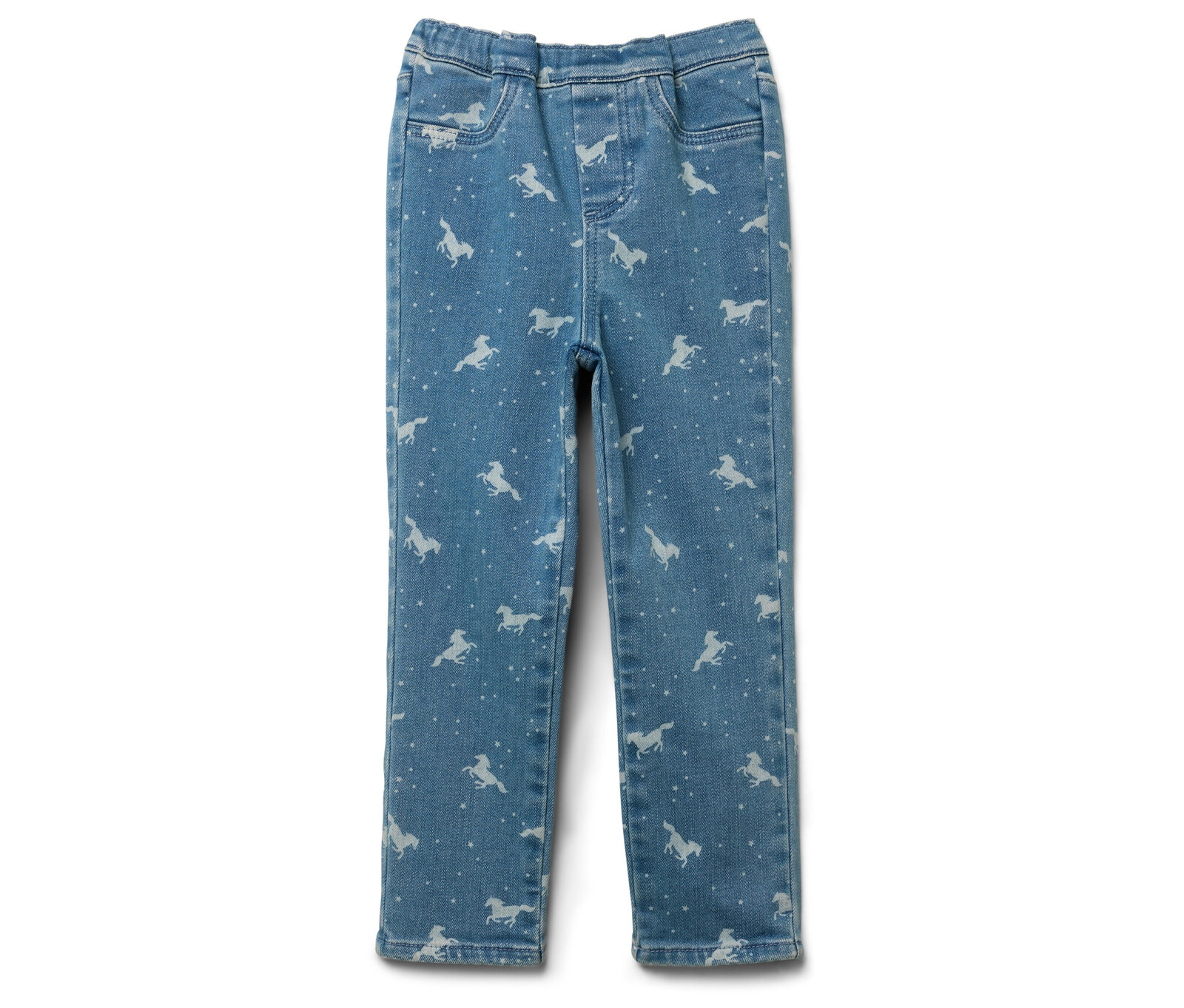 Tchibo - Dětské tregíny - pro dívky - vel. 122/128 - barva: modrá