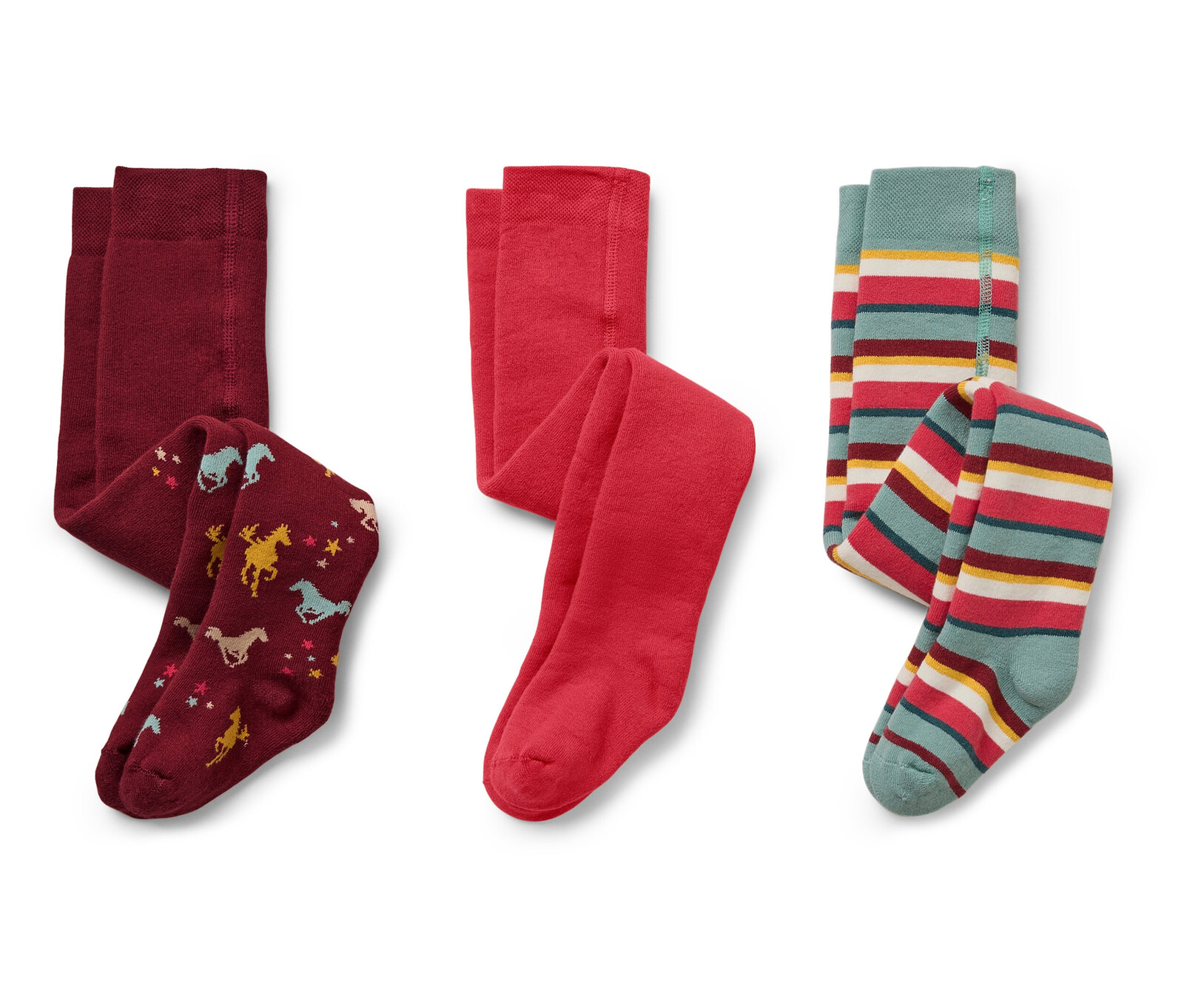 Tchibo - Dětské termopunčocháče - pro dívky - vel. 110/116 - barva: červená