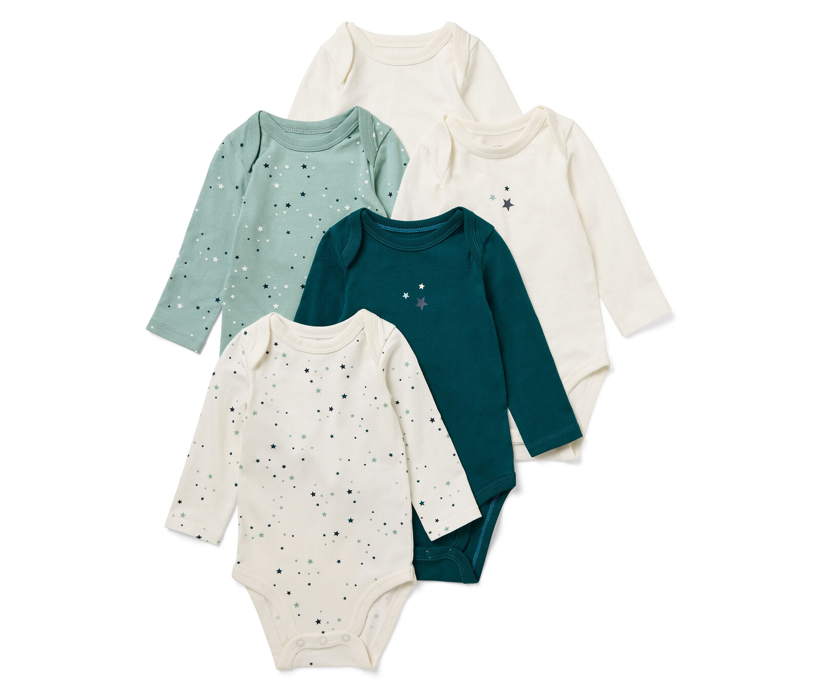 Tchibo - Body s dlouhým rukávem - pro ženy - vel. 86/92 - barva: bílá/s potiskem