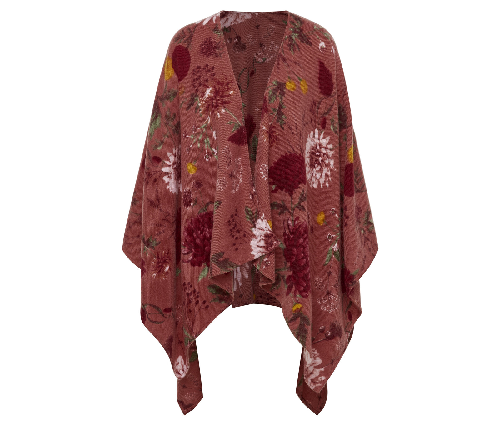 Tchibo - Pončo/deka - barva: růžová