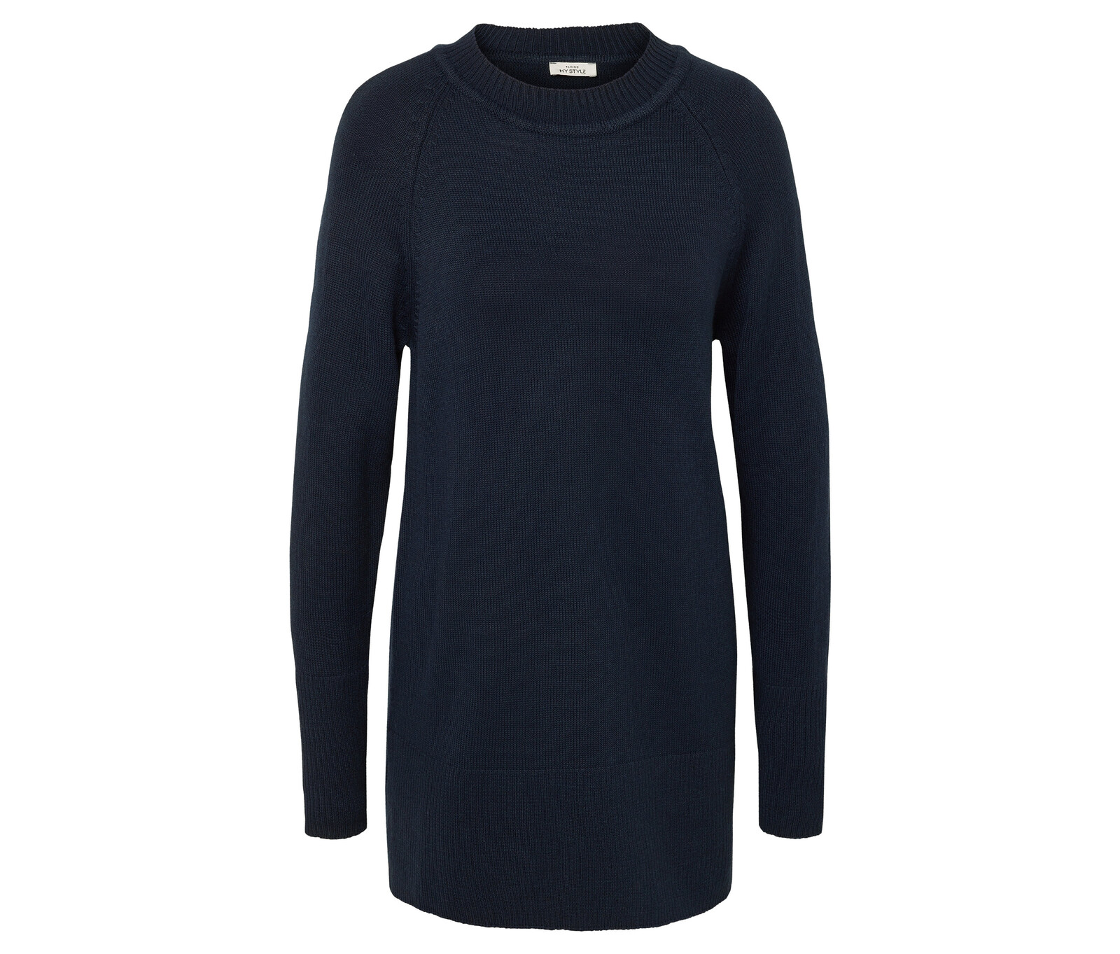 Tchibo - Dlouhý pletený svetr - pro ženy - vel. S 36/38 - barva: modrá