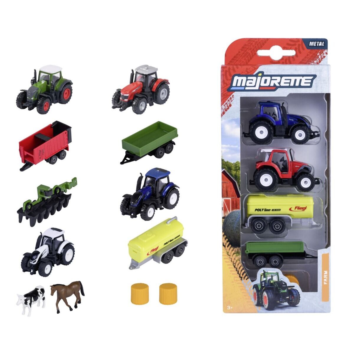 Majorette Farmářské vozidlo kovové 5 ks, 2 druhy