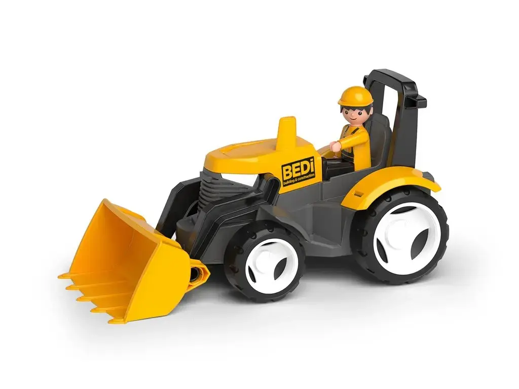 Efko Igráček ECO MultiGO Žlutý traktor s radlicí, figurka Igráček