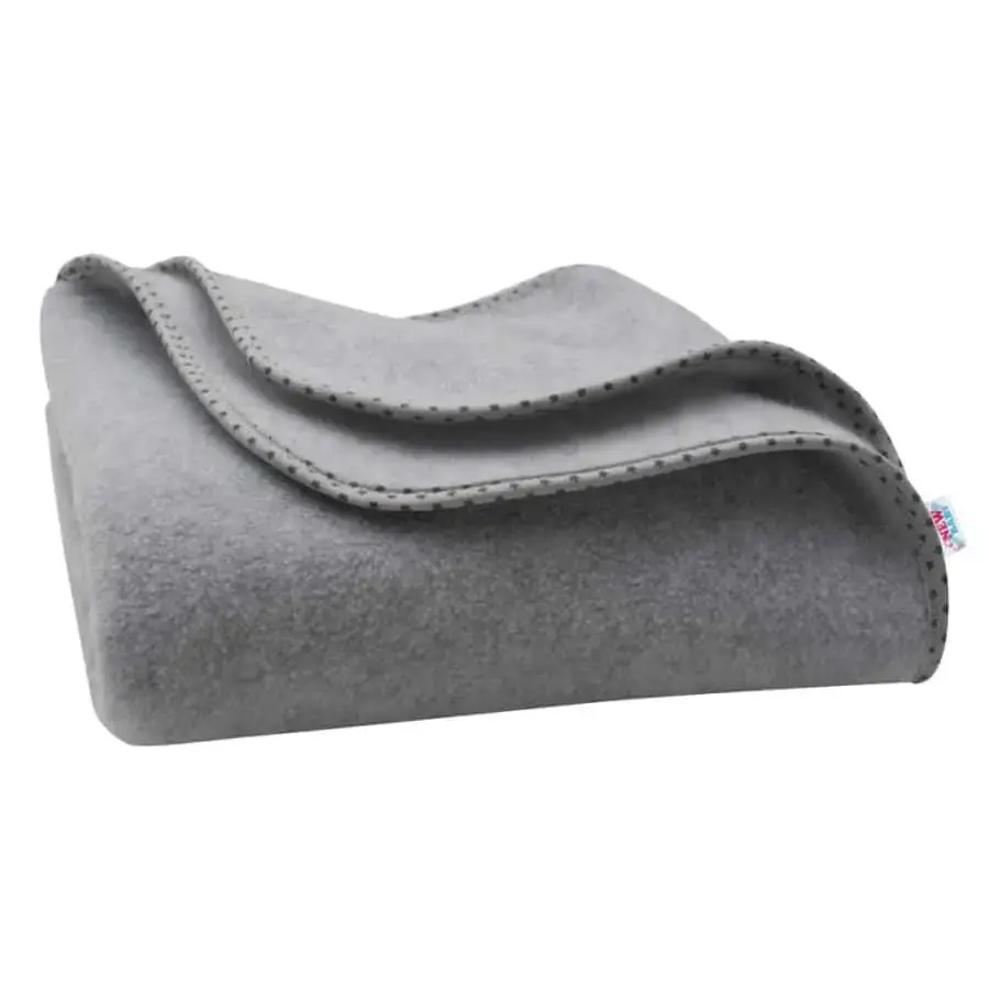 NEW BABY Dětská fleecová deka New Baby 100x75 šedá hvězdičky