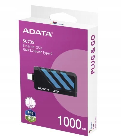 Ssd disk External SC735 1TB U3.2C 1000/1000MB/s Blue