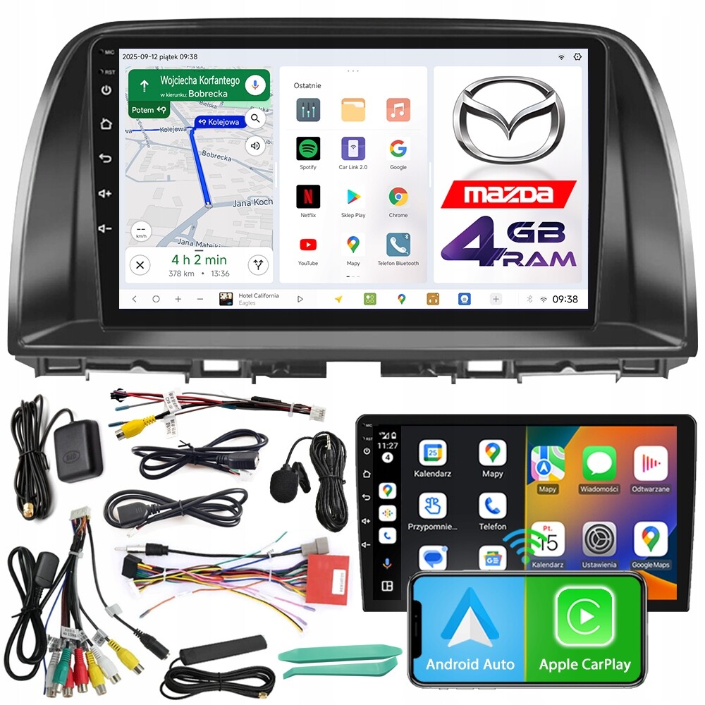 Autorádio Ncs D9 Mazda CX-5 2012-2016 Android Navigace 4GB Lte