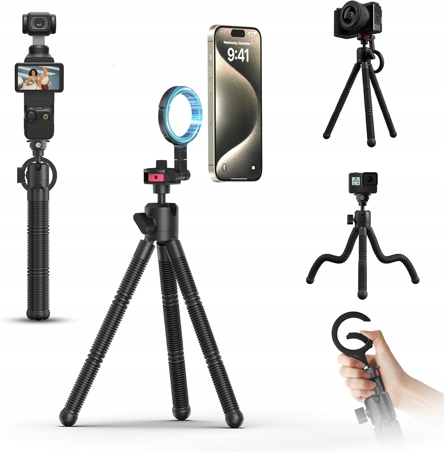 Magnetický stativ Flexibilní Ulanzi MT30 pro iPhone MagSafe 1/4