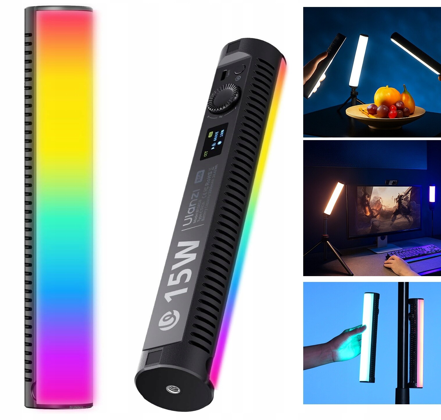 Led diodová lampa Osvětlení Meč Světelný Ulanzi B15RGB 15W Tube Light