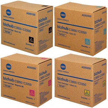 Toner Konica Minolta TNP-48 Cmyk Originální komplet C3350 C3850 C-3350 C-3850