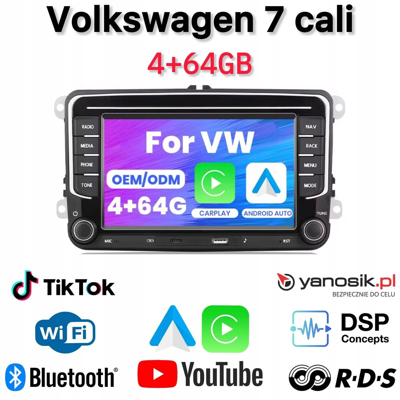 Automobilové rádio Nhopeew A3854