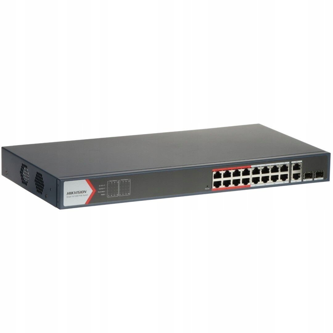 PoE Switch DS-3E1318P-EI(B) 16portový Sfp Hikvision