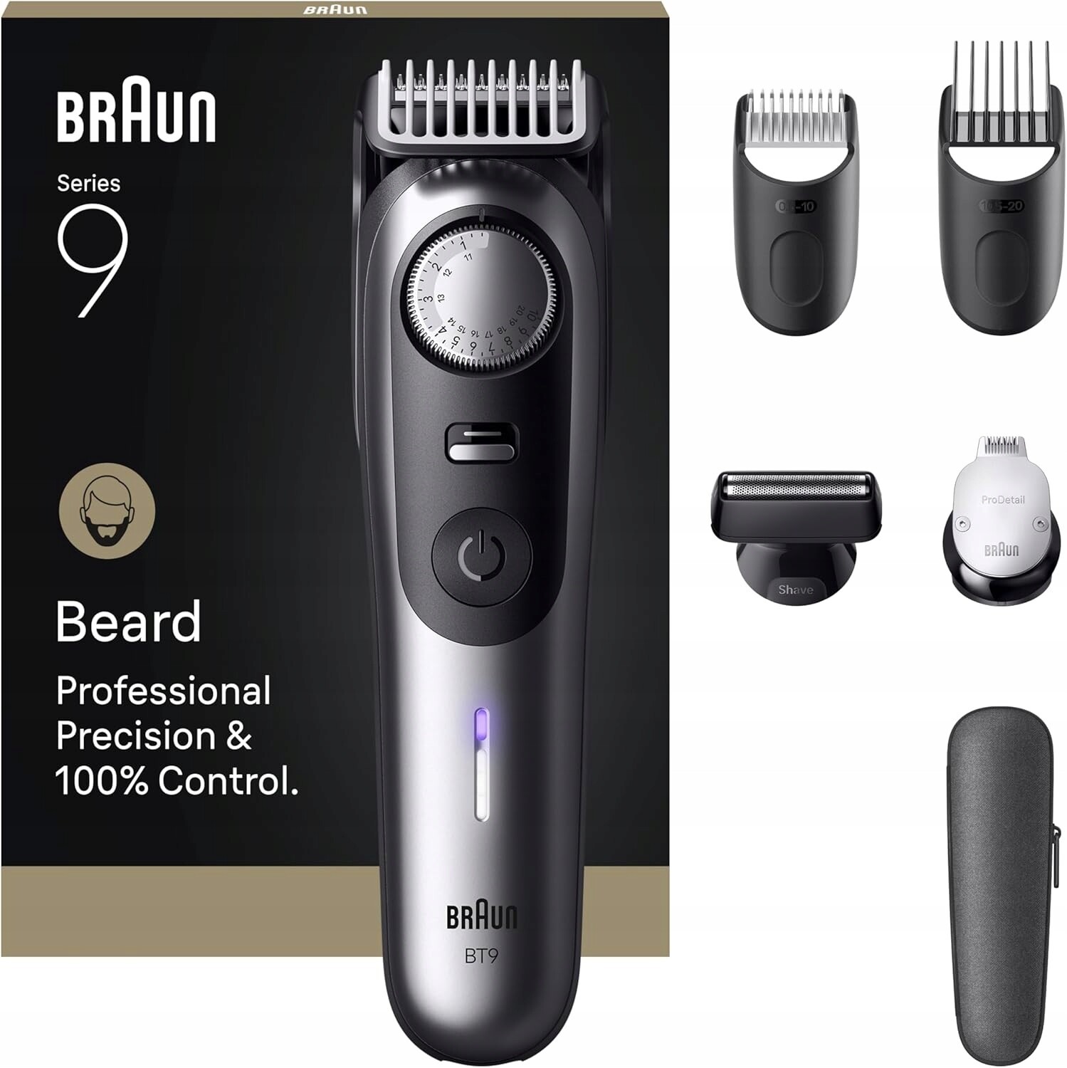 Braun Zastřihovač vousů Series 9 se 7 kadeřnickými nástroji Power Boost