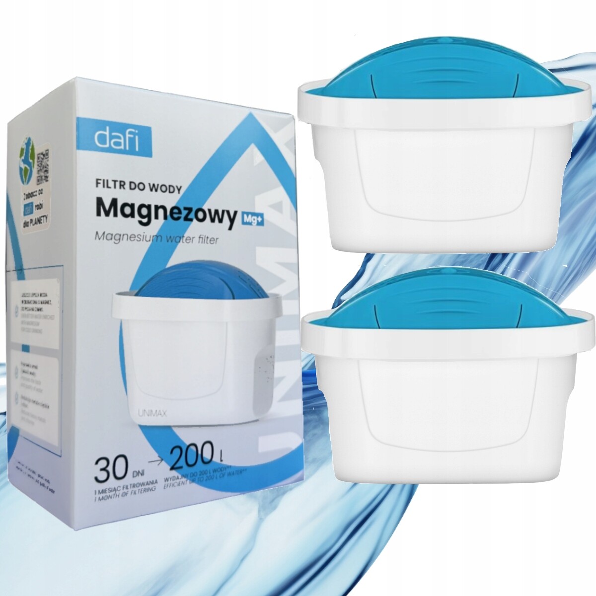 Sada 2 x filtračních filtrů na vodu konvice Dafi Unimax Mg+