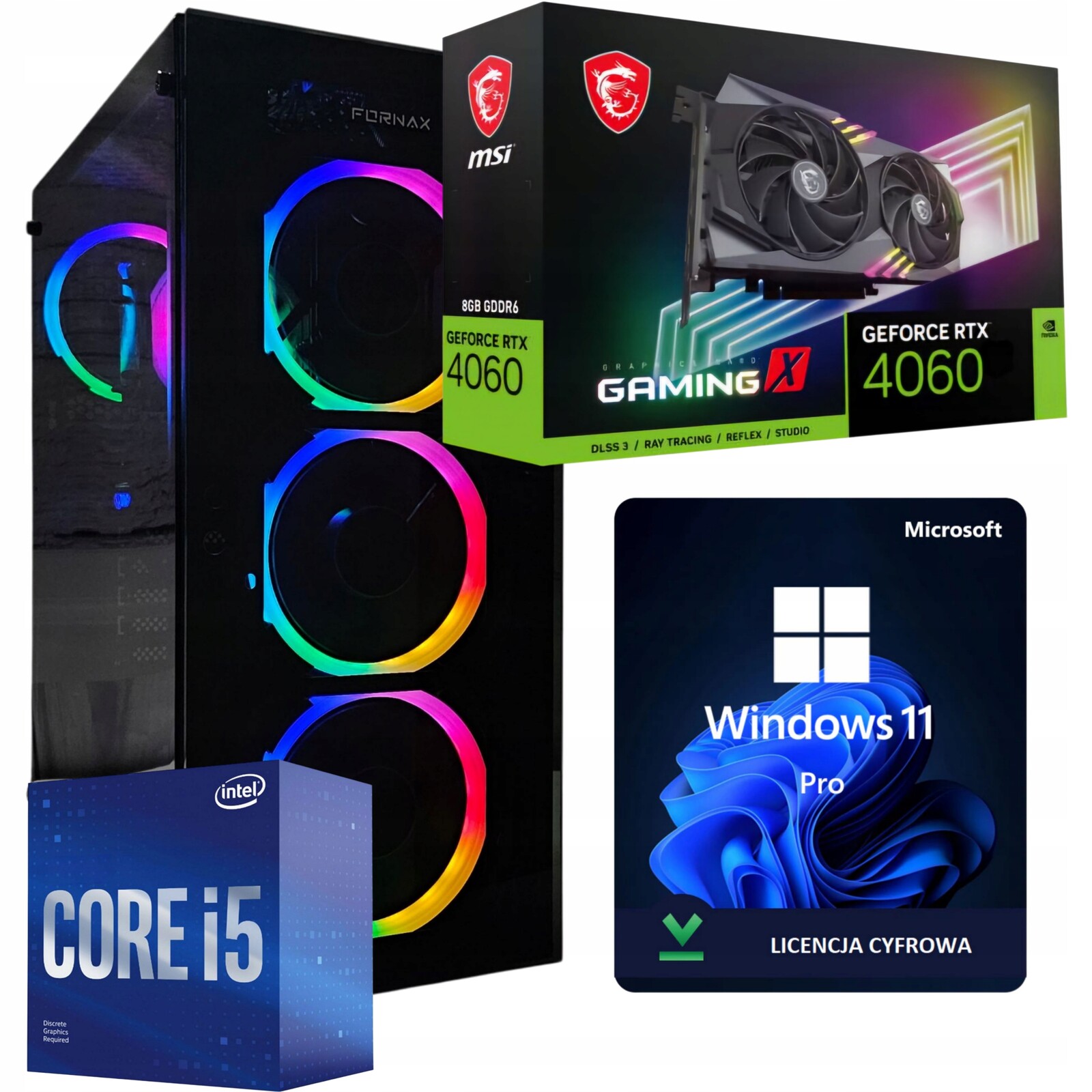 Herní Pc Shadowblade i5 12400F 32GB/1TB Ssd Rtx 4060