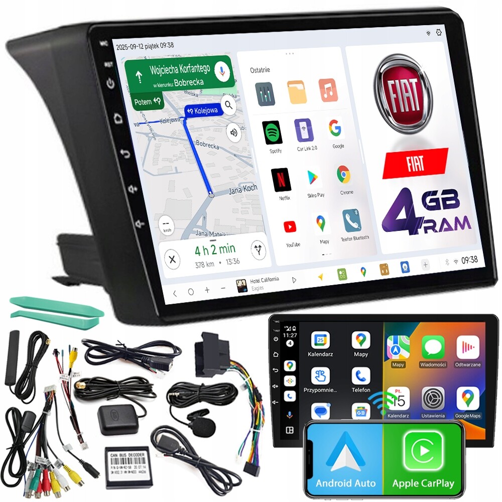 Autorádio Ncs D9 Fiat Ducato 2007-2015 Android Navigace 4GB Lte