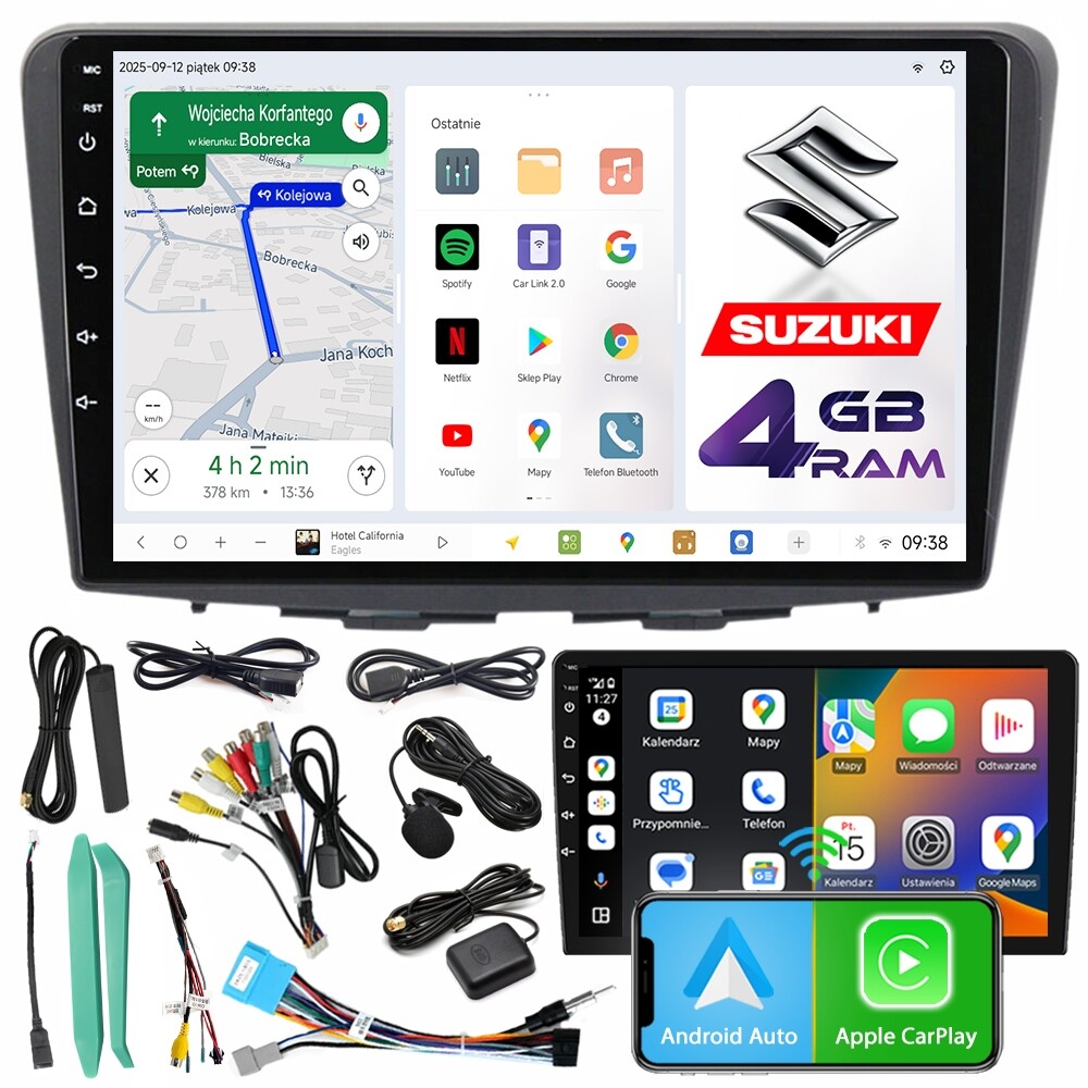 Autorádio Ncs D9 Suzuki Baleno 2016-2019 Android Navigace 4GB Lte