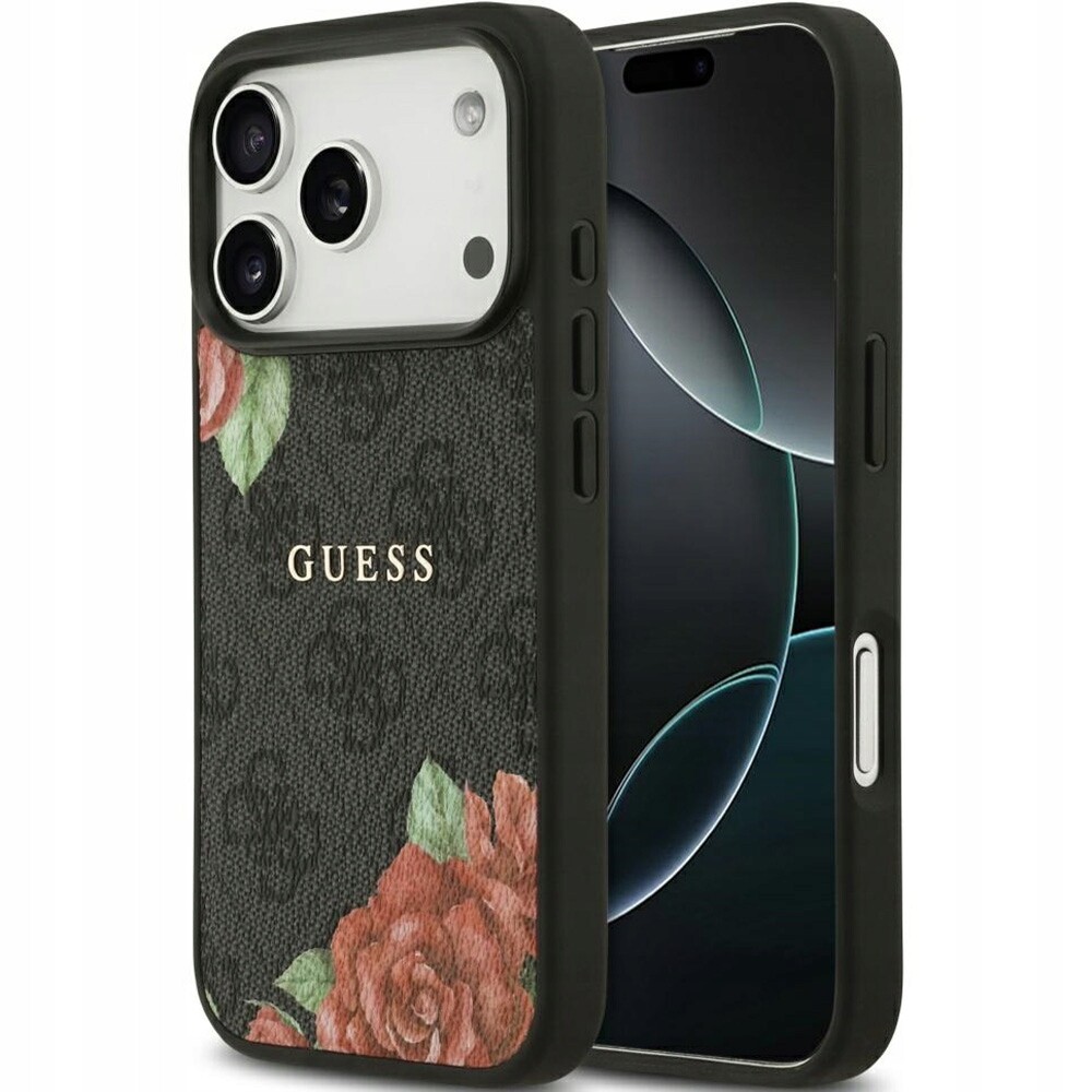 Pouzdro Guess pro iPhone 17 Pro Max s MagSafe, módní, ochranné, lehké, květinové