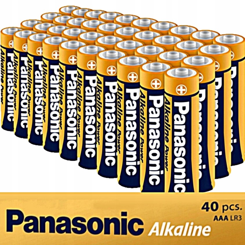 40x nejsilnější alkalické baterie Panasonic Power LR03 Aaa