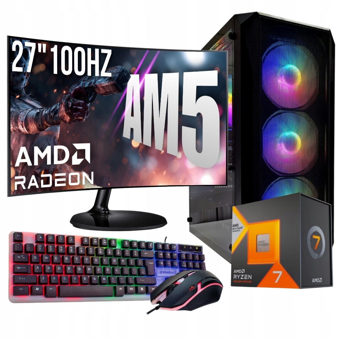 Herní Set Technoblade R7 7800X3D/32GB/RX7700/1TB M.2 /W11/27