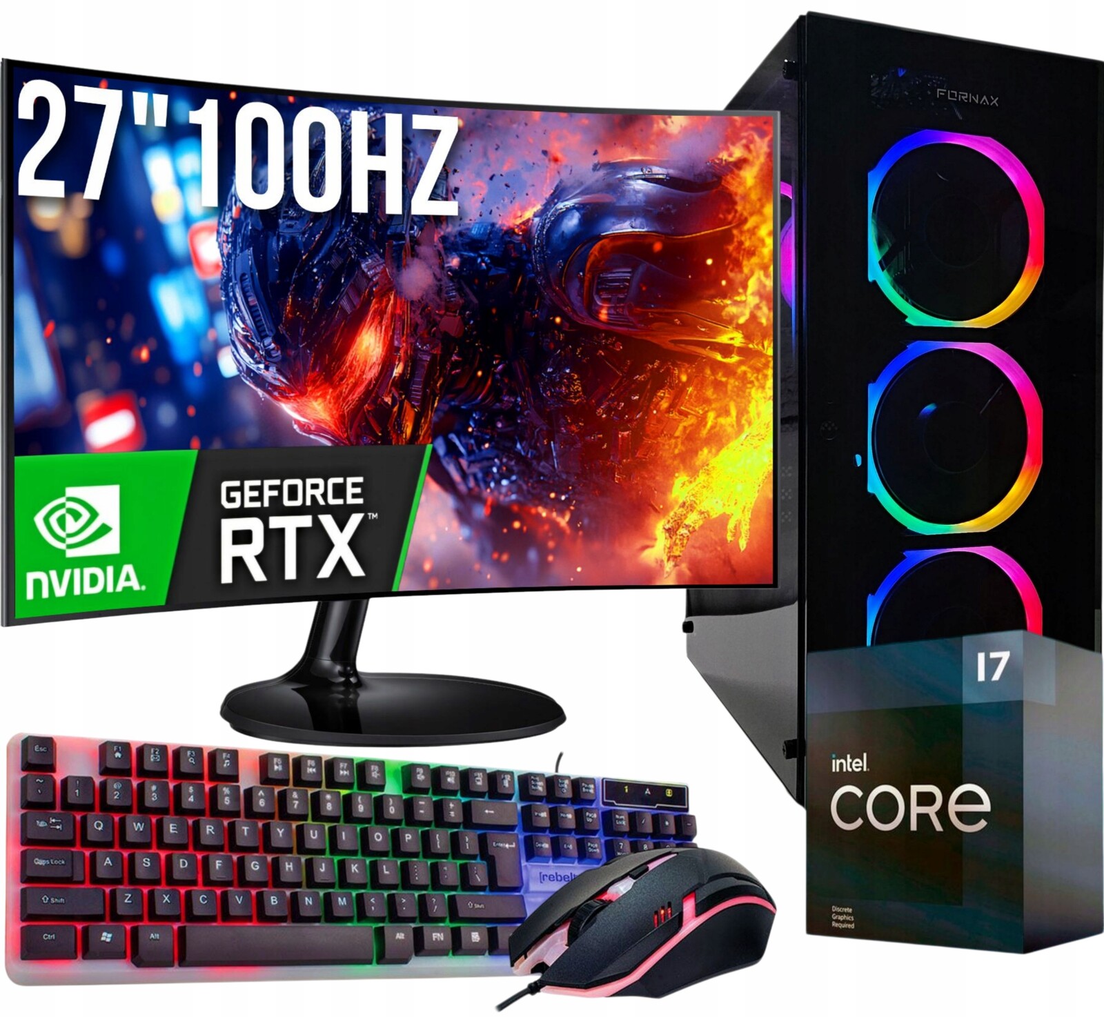 Herní Set Adronix I7 32GB Rtx 3050 6GB Monitor 27