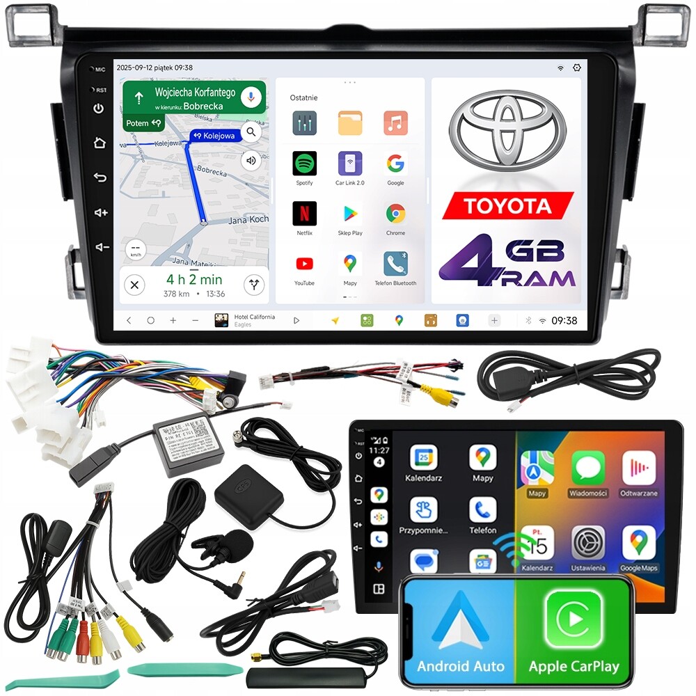 Automobilové Rádio Ncs D9 Toyota RAV4 2013-2018 Android 4GB Lte