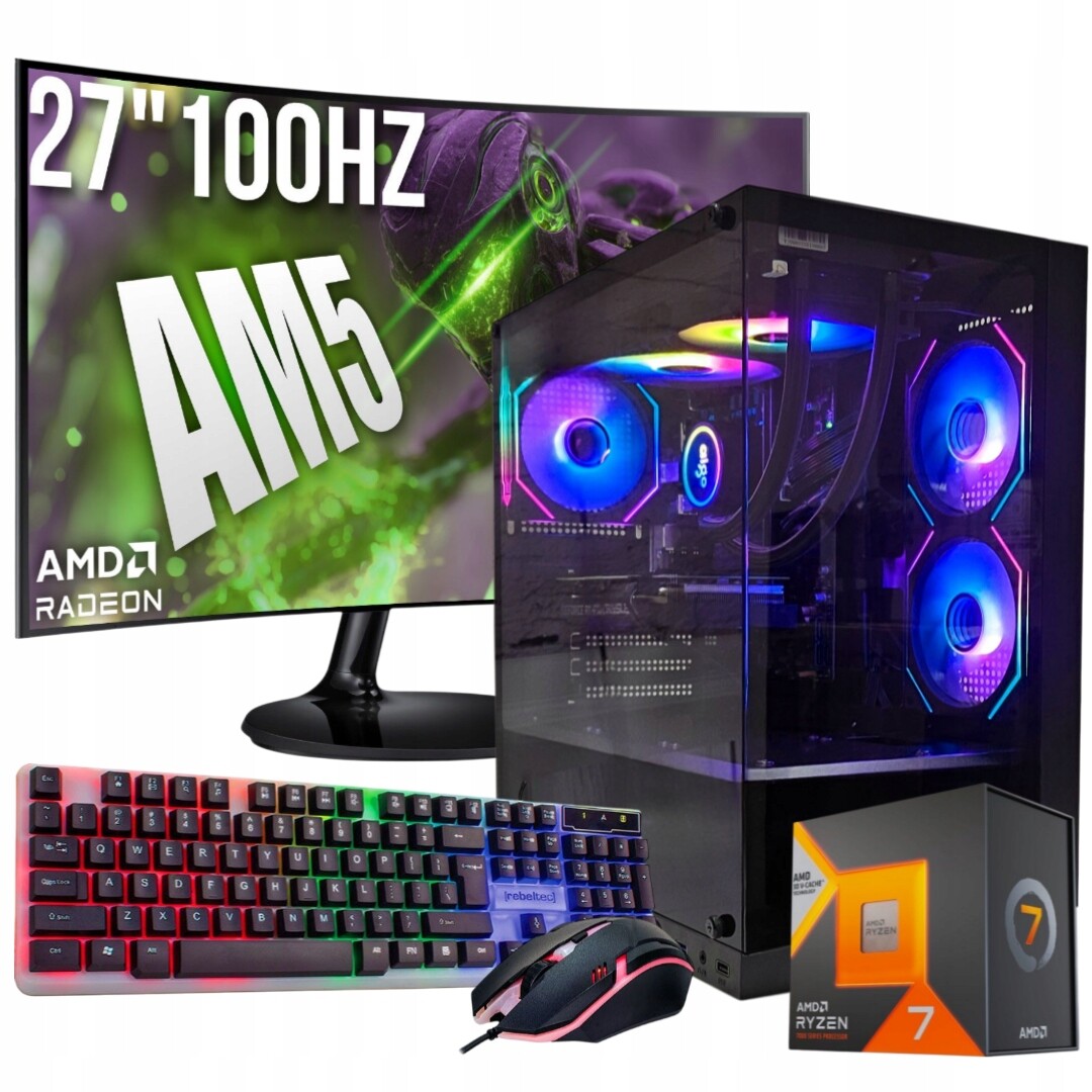 Herní Set Hellspire R7 7800X3D/32GB/RX7700/1TB M.2 /W11/27