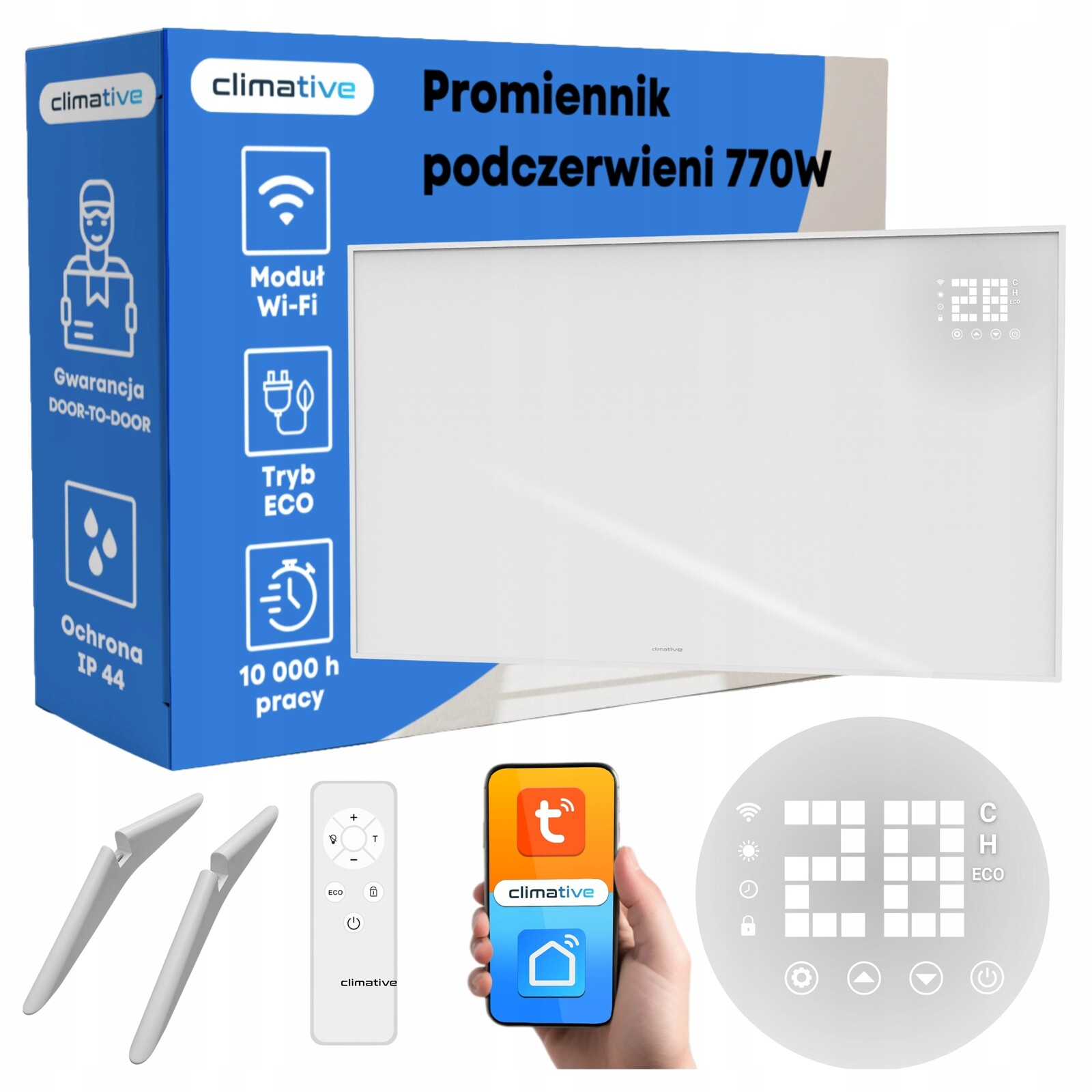 Infračervený topný panel WarmUp 770W WiFi Led